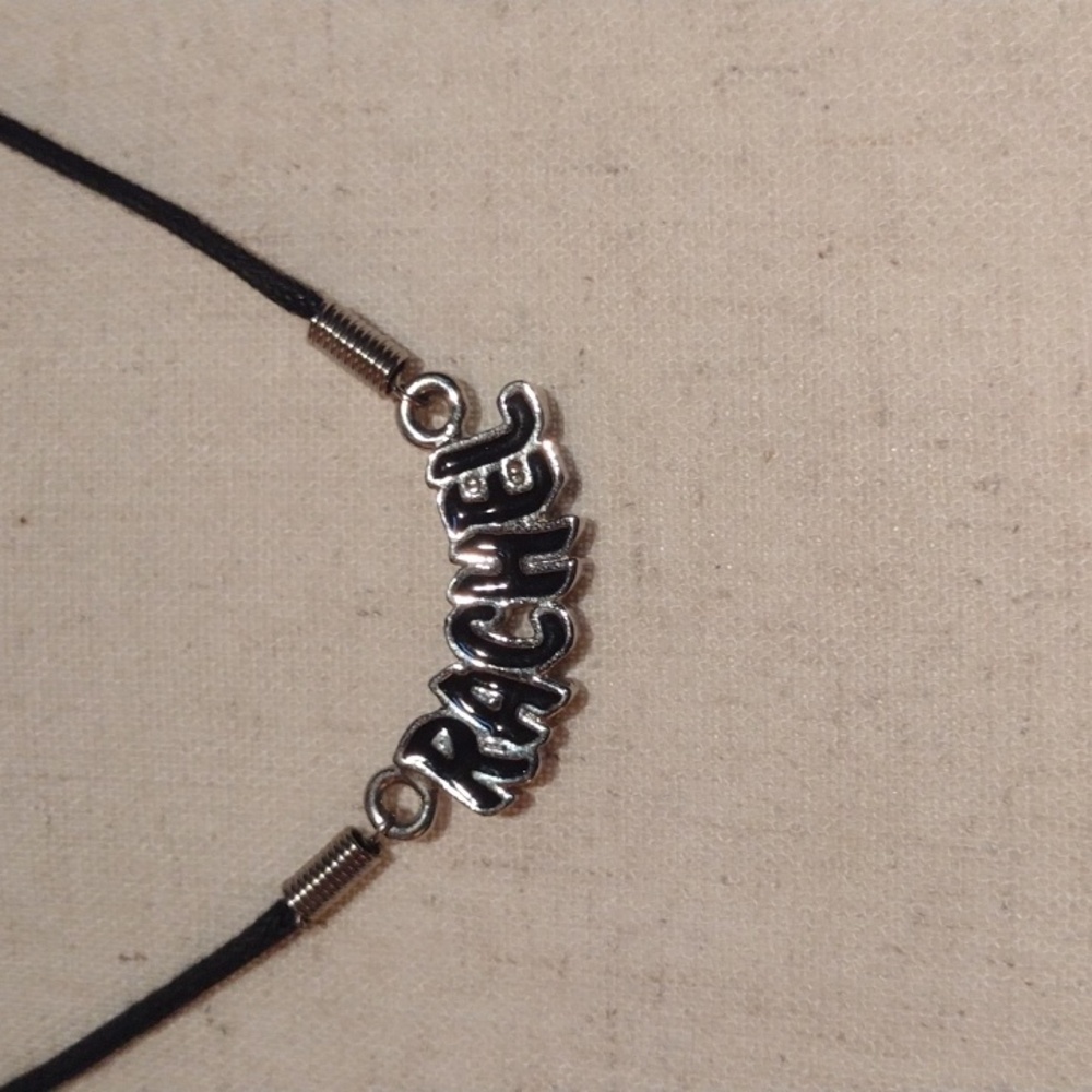Y2K Rachel name necklace